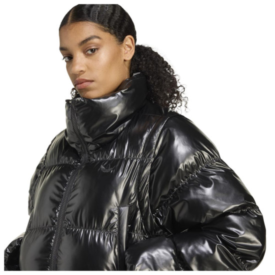 Adidas Γυναικείο μπουφάν Essentials Glossy 2in1 Cropped Puffer